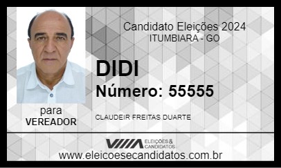 Candidato DIDI 2024 - ITUMBIARA - Eleições