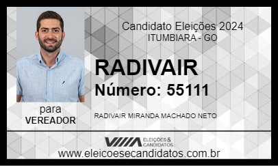 Candidato RADIVAIR 2024 - ITUMBIARA - Eleições