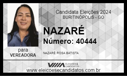 Candidato NAZARÉ 2024 - BURITINÓPOLIS - Eleições