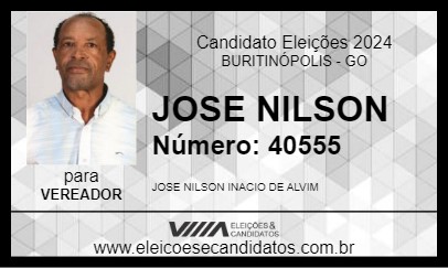 Candidato JOSE NILSON 2024 - BURITINÓPOLIS - Eleições