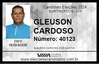 Candidato GLEUSON CARDOSO 2024 - BURITINÓPOLIS - Eleições