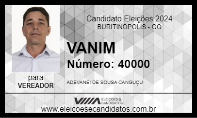 Candidato VANIM 2024 - BURITINÓPOLIS - Eleições