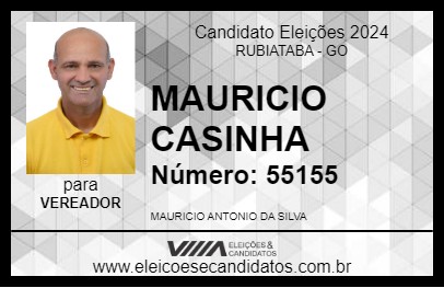 Candidato MAURICIO CASINHA 2024 - RUBIATABA - Eleições