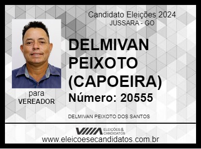 Candidato DELMIVAN PEIXOTO (CAPOEIRA) 2024 - JUSSARA - Eleições