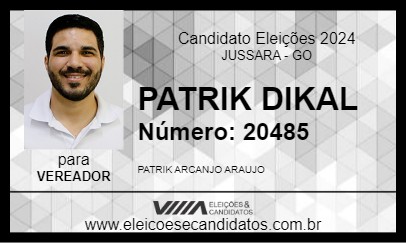 Candidato PATRIK DIKAL 2024 - JUSSARA - Eleições