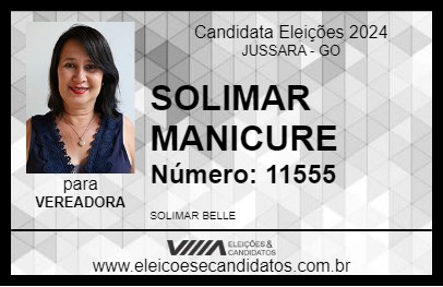 Candidato SOLIMAR MANICURE 2024 - JUSSARA - Eleições