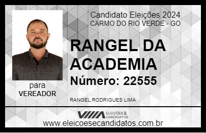 Candidato RANGEL DA ACADEMIA 2024 - CARMO DO RIO VERDE - Eleições