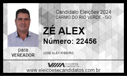 Candidato ZÉ ALEX 2024 - CARMO DO RIO VERDE - Eleições