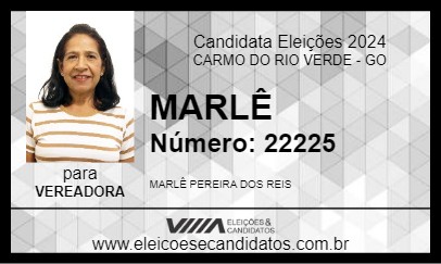 Candidato MARLÊ 2024 - CARMO DO RIO VERDE - Eleições