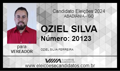 Candidato OZIEL SILVA 2024 - ABADIÂNIA - Eleições