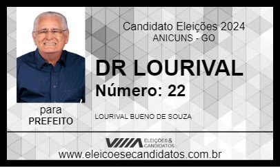 Candidato DR LOURIVAL 2024 - ANICUNS - Eleições