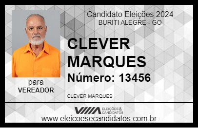 Candidato CLEVER MARQUES 2024 - BURITI ALEGRE - Eleições