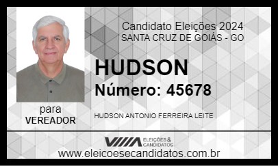 Candidato HUDSON 2024 - SANTA CRUZ DE GOIÁS - Eleições