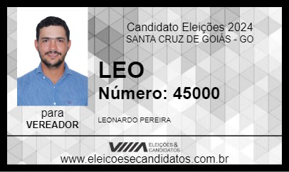 Candidato LEO 2024 - SANTA CRUZ DE GOIÁS - Eleições