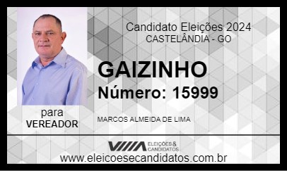 Candidato GAIZINHO 2024 - CASTELÂNDIA - Eleições