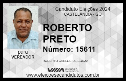 Candidato ROBERTO PRETO 2024 - CASTELÂNDIA - Eleições