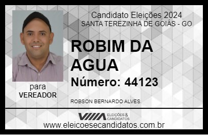 Candidato ROBIM DA AGUA 2024 - SANTA TEREZINHA DE GOIÁS - Eleições