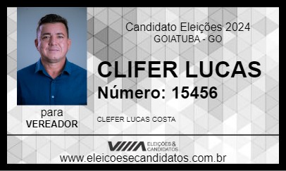 Candidato CLIFER LUCAS 2024 - GOIATUBA - Eleições