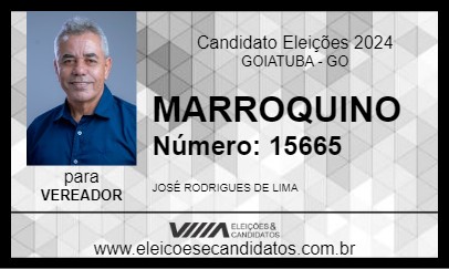 Candidato MARROQUINO 2024 - GOIATUBA - Eleições