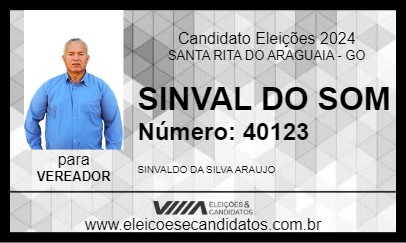 Candidato SINVAL DO SOM 2024 - SANTA RITA DO ARAGUAIA - Eleições