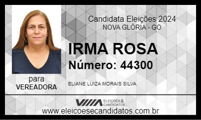 Candidato IRMA ROSA 2024 - NOVA GLÓRIA - Eleições