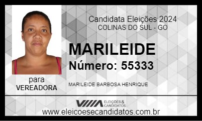 Candidato MARILEIDE 2024 - COLINAS DO SUL - Eleições