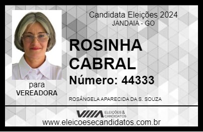 Candidato ROSINHA CABRAL 2024 - JANDAIA - Eleições