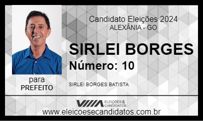 Candidato SIRLEI BORGES 2024 - ALEXÂNIA - Eleições