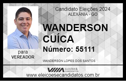 Candidato WANDERSON CUÍCA 2024 - ALEXÂNIA - Eleições