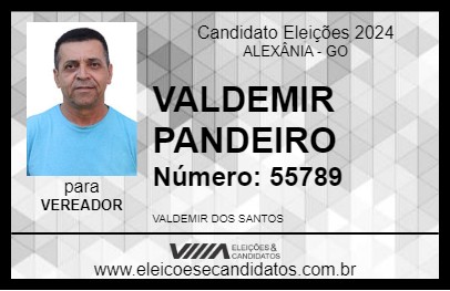 Candidato VALDEMIR PANDEIRO 2024 - ALEXÂNIA - Eleições