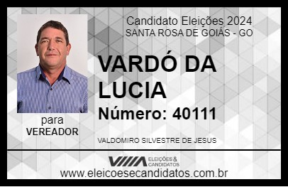 Candidato VARDÓ DA LUCIA 2024 - SANTA ROSA DE GOIÁS - Eleições