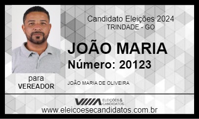 Candidato JOÃO MARIA 2024 - TRINDADE - Eleições