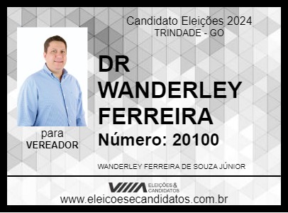 Candidato DR WANDERLEY FERREIRA 2024 - TRINDADE - Eleições