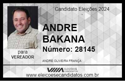 Candidato ANDRE BAKANA 2024 - NOVO GAMA - Eleições