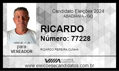 Candidato RICARDO 2024 - ABADIÂNIA - Eleições