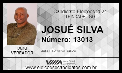 Candidato JOSUÉ SILVA 2024 - TRINDADE - Eleições