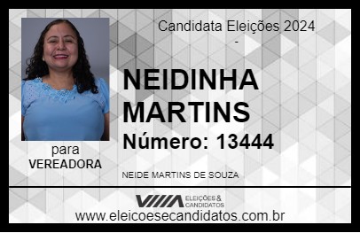 Candidato NEIDINHA MARTINS 2024 - TRINDADE - Eleições