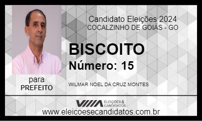 Candidato BISCOITO 2024 - COCALZINHO DE GOIÁS - Eleições