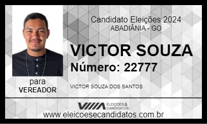 Candidato VICTOR SOUZA 2024 - ABADIÂNIA - Eleições