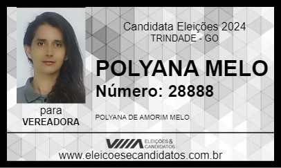 Candidato POLYANA MELO 2024 - TRINDADE - Eleições