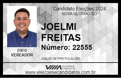 Candidato JOELMI FREITAS 2024 - NOVA GLÓRIA - Eleições