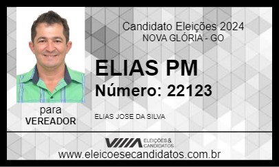 Candidato ELIAS PM 2024 - NOVA GLÓRIA - Eleições