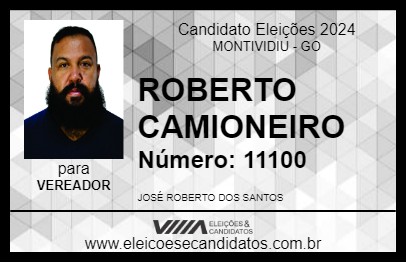 Candidato ROBERTO CAMIONEIRO 2024 - MONTIVIDIU - Eleições