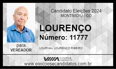 Candidato LOURENÇO 2024 - MONTIVIDIU - Eleições