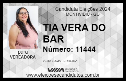 Candidato TIA VERA DO BAR 2024 - MONTIVIDIU - Eleições