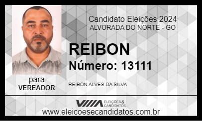 Candidato REIBON 2024 - ALVORADA DO NORTE - Eleições