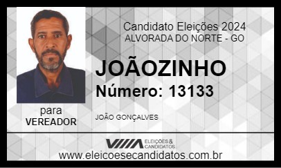 Candidato JOÃOZINHO 2024 - ALVORADA DO NORTE - Eleições