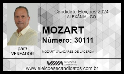 Candidato MOZART 2024 - ALEXÂNIA - Eleições