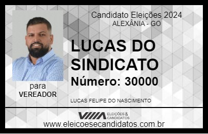 Candidato LUCAS DO SINDICATO 2024 - ALEXÂNIA - Eleições