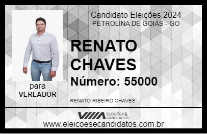 Candidato RENATO CHAVES 2024 - PETROLINA DE GOIÁS - Eleições